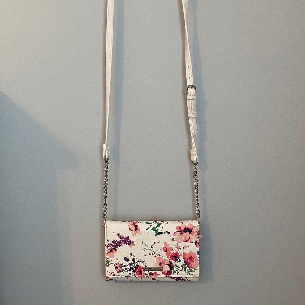 White Floral Cross Body Bag